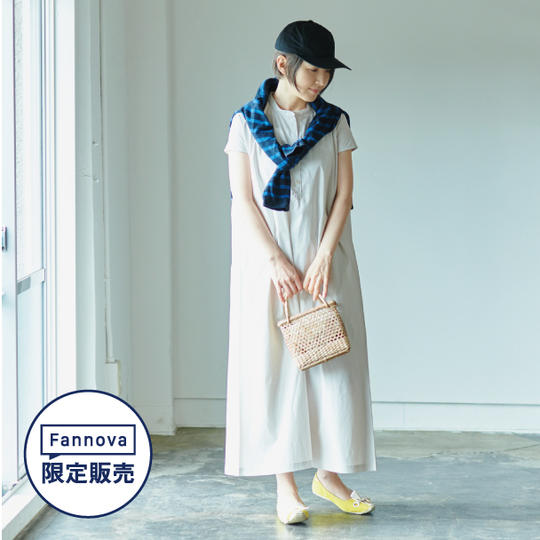 涼感ワンピ（アイスグレージュ）