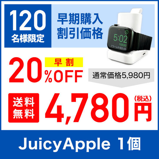 【早割20％OFF】JUICY APPLE × 1セット