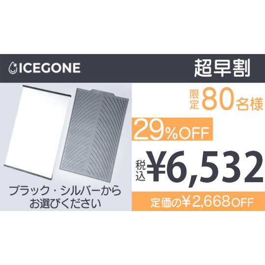 【超早割】29%OFF ICEGONE 1セット