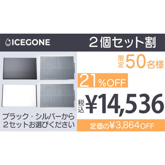 【2個セット割】21%OFF ICEGONE 2セット