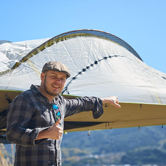 【平日限定10組】海と森の大パノラマ空中テントに泊まる フリーBBQコース