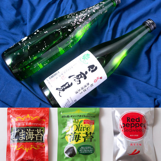飲み比べ&おつまみコース（丹野さんちの海苔3種）