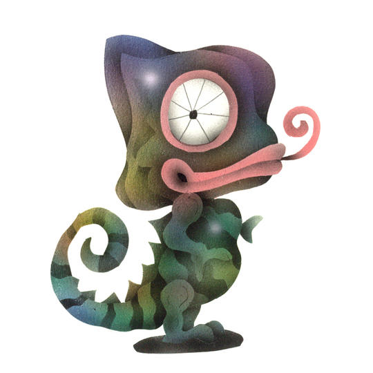 12．オトギ島民キャラクター「カメレオン」