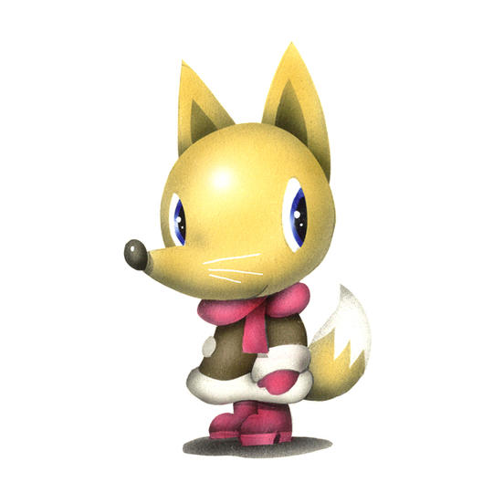 16．オトギ島民キャラクター「キツネ」