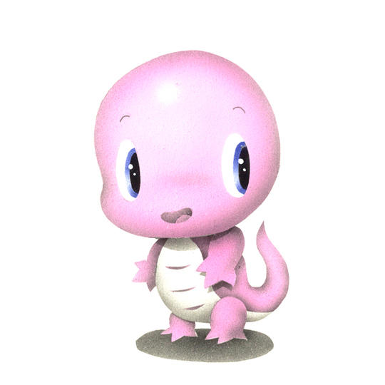 25．オトギ島民キャラクター「ピンクトカゲ」