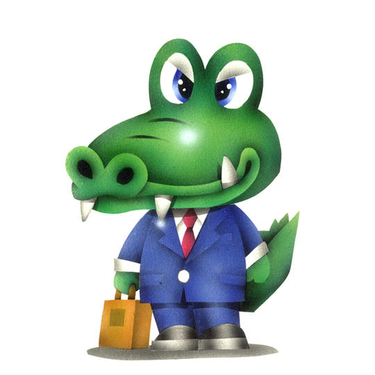 65．オトギ島民キャラクター「ワニ」