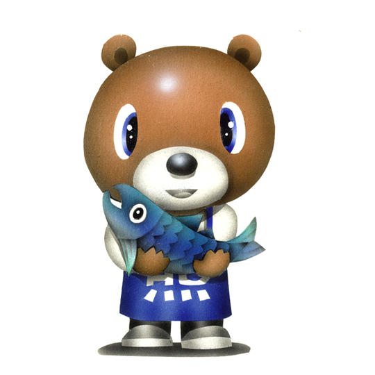 76．オトギ島民キャラクター「魚屋さん」