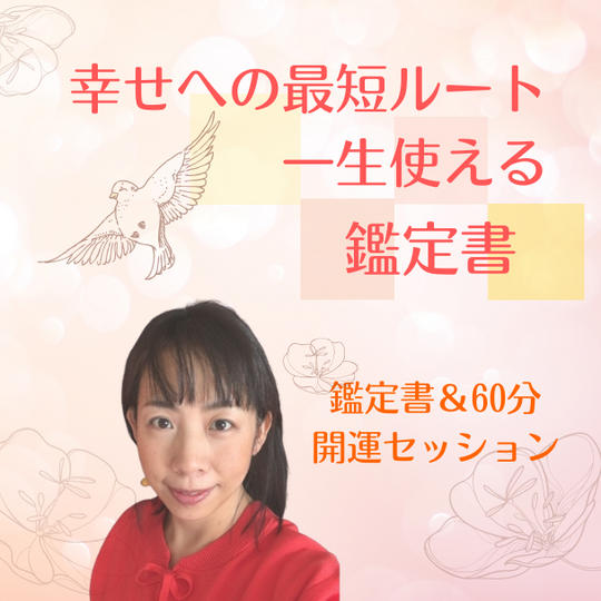 3511 幸せへの最短ルート◇一生使える鑑定書（60分オンライン解説）
