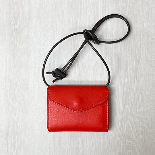 [Cr-170_2W]Cramp 2wayコンパクトウォレット : レッド (特典キーキャップ付き)