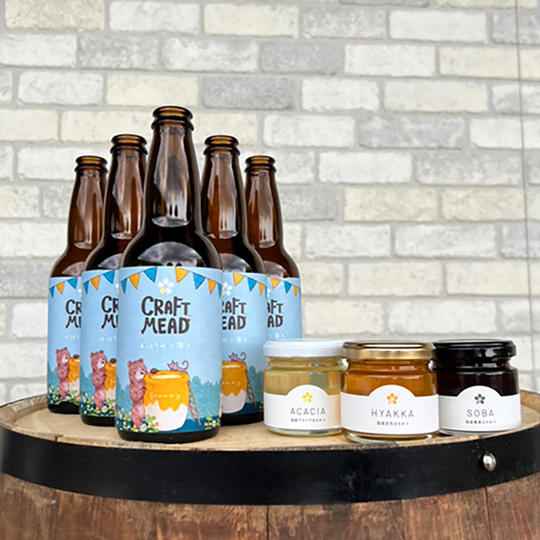クラフトミード６本セット＋蜂蜜工房の人気はちみつセット