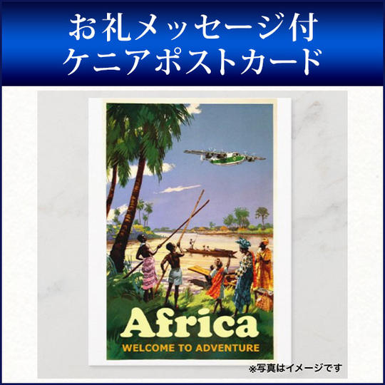 お礼メッセージ付ケニアポストカード