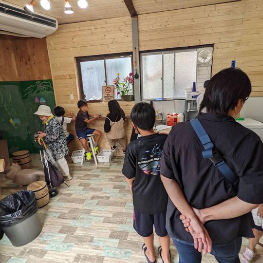 かき氷無料Day先着４０人の子供たちにおごって頂ける権