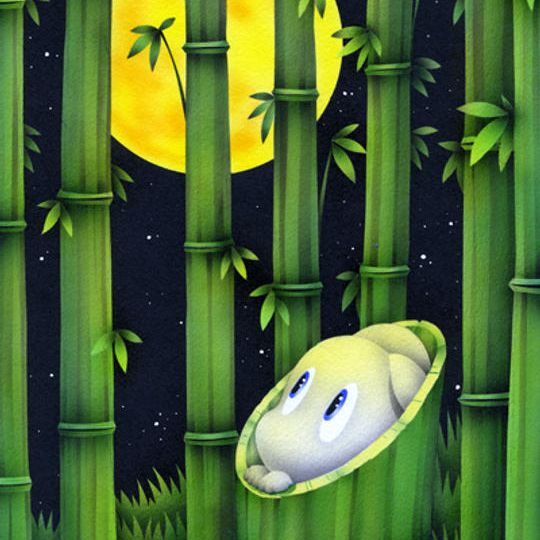 ⑨　原画「かぐやうさぎ」