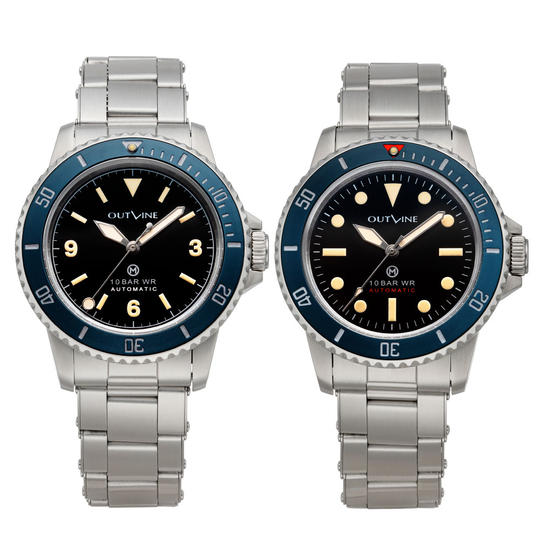 Ref.YK20223-1(ドット)とRef.YK20223-2(3・6・9)との時計2本セット|16%OFF