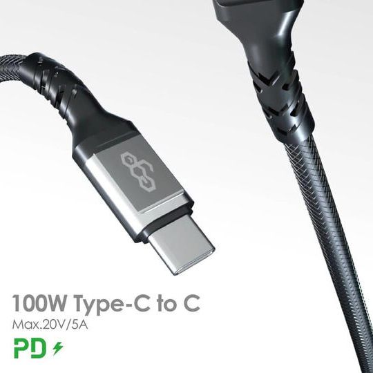 急速充電専用ケーブル:USB C to C 100cm