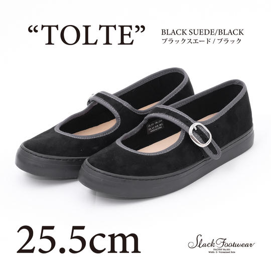 TOLTE ブラックスエードxブラック 25.5cm/SL2095-005-075