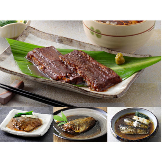 京都御室「佐近」監修 天然国産骨まで柔らか煮魚セット(15食)