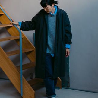 リバリーコート　テーラードカラー　スミクロ　size2