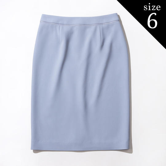コラボスーツ［PW（ピーダブリュ）］スカート/ブルーグレー　サイズ：6（M/9号相当）