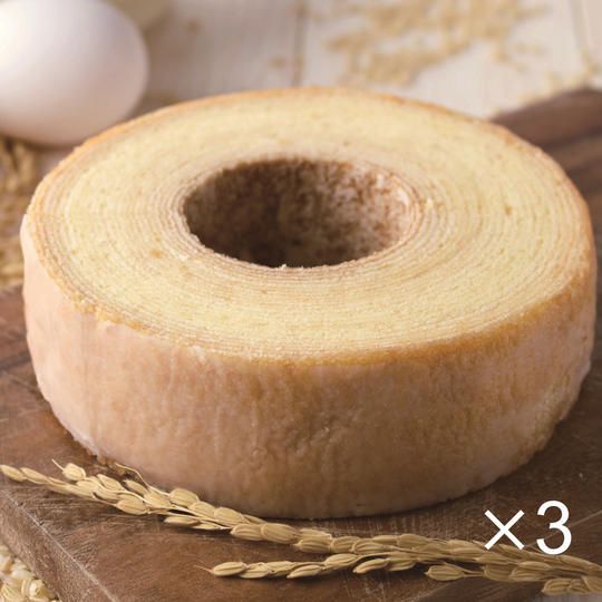 「粒すけ♡純米ばうむ」しっとりミルク仕立て　３個セット