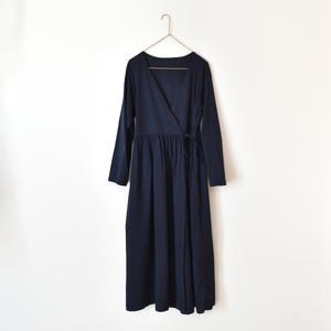 カシュクールワンピース［MANI］紺色