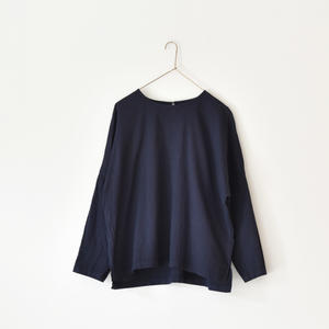 クルーネックロングスリーブシャツ［OUI］紺色