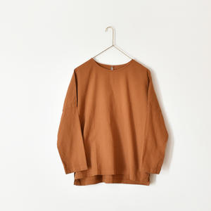 クルーネックロングスリーブシャツ［OUI］茶色