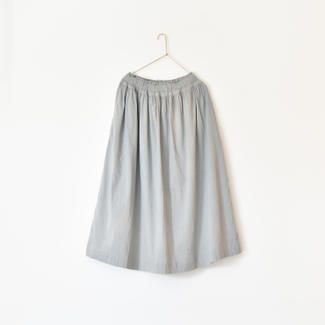 ギャザースカート［NAMI］灰色