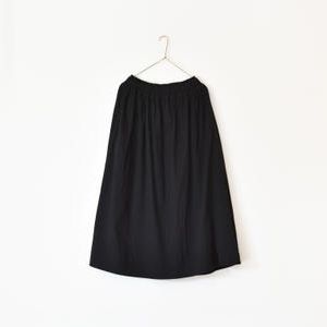 ギャザースカート［NAMI］墨色