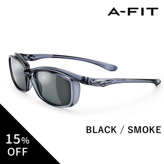 【早割15%OFF】「A-FIT オーバーグラス」ブラックAF-OS11