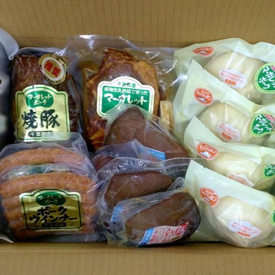 【お得！】 旭豚レバースモーク＋豚まんなどバラエティセット＆【九十九里に真夏の奇跡】ポストカード1枚