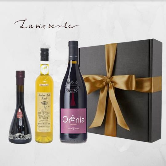 厳選3点セット！オレニア赤、オリーブオイルBouteillan、バルサミコ酢Nature【ギフト包装】