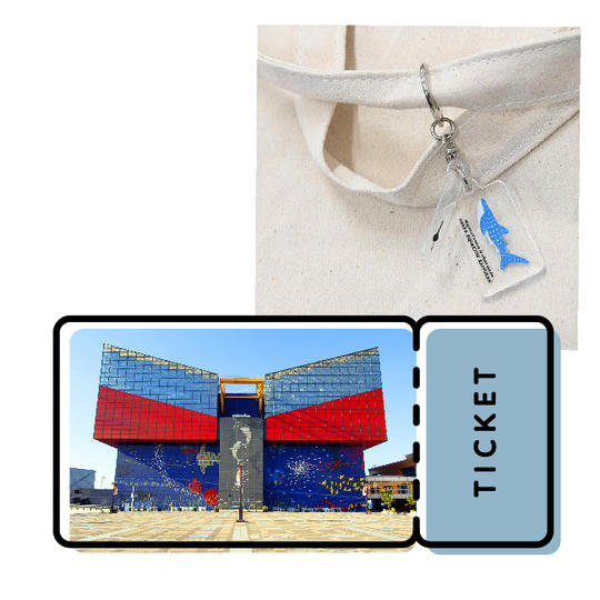 ⑩入館引換券1枚＋【限定】アクリル2連キーチェーン