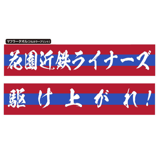 ⑨オリジナルマフラータオル(チーム名 or 駆け上がれ!)+ご支援感謝のお礼メール
