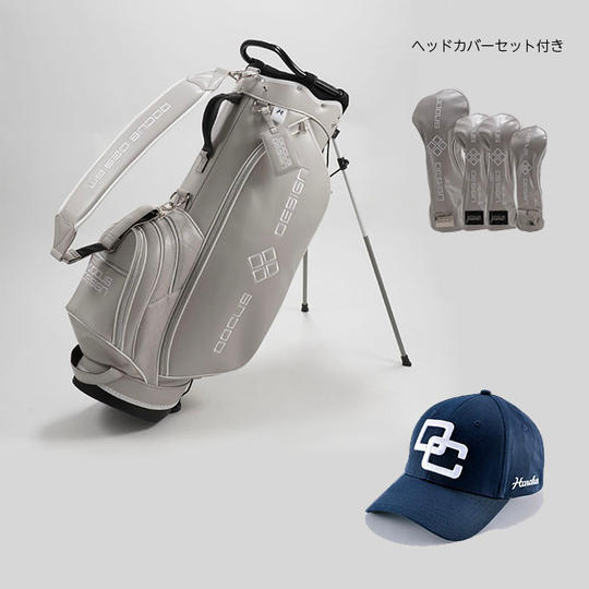 DCC759S Stylish Stand L.GR/WH ヘッドカバー付属 キャップ付【DCCP723 NV/WH】