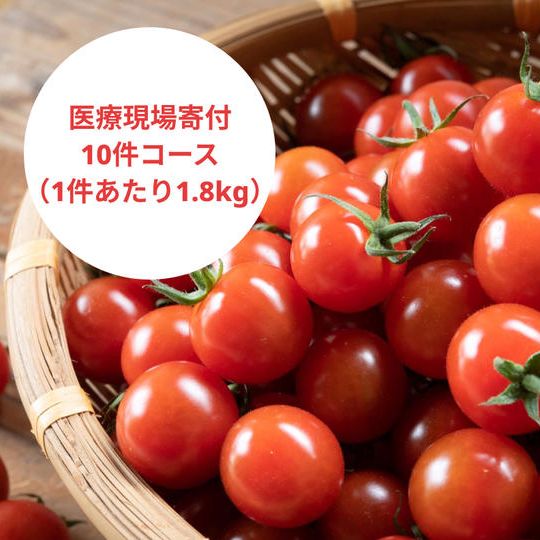 ミニトマト2.5kg、トマト狩り参加権、オンラインストア20％OFFクーポン、お礼メールをあなたへ届けます！