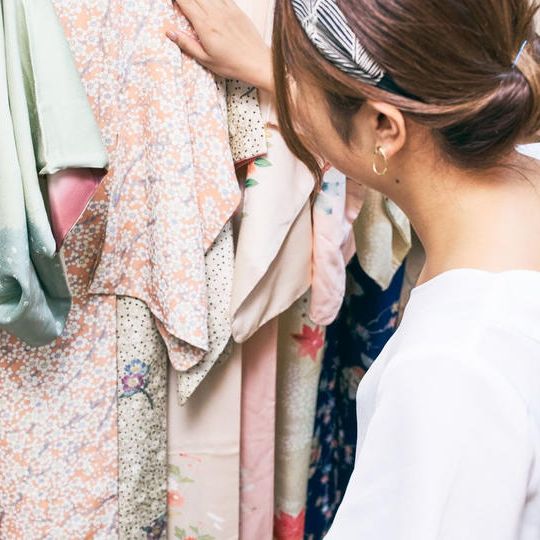 【着物をお店で選んでお持ち帰り】３分で着れる着物を作ろう！（ワークショップ参加権）