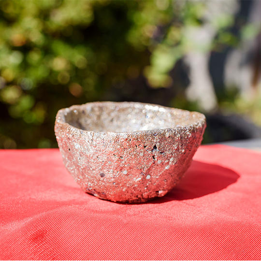 ぐい呑み(原土・金)