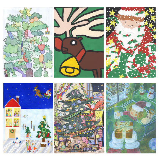 工房まるのクリスマスポストカード6枚セット及びお礼のお手紙