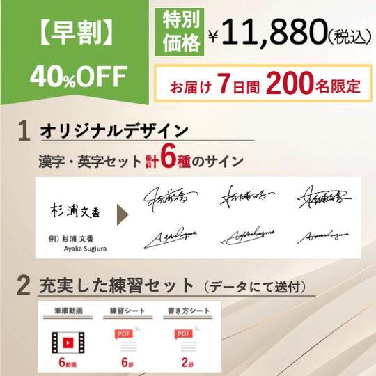 【早割】40%OFF 6種オーダーメイドサイン