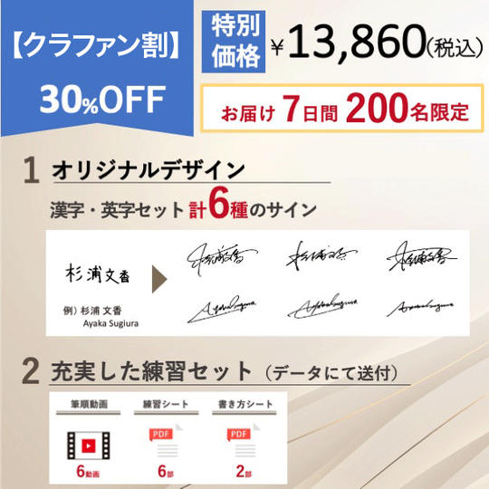 【クラファン割】30%OFF 6種オーダーメイドサイン