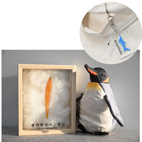 【追加】㉛オウサマペンギンの嘴鞘（ししょう）＋ぬいぐるみ3変化オウサマペンギン