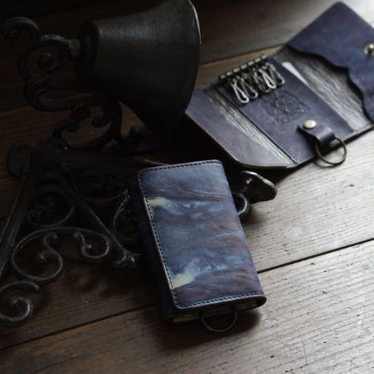 福山レザーキーケース　クレ