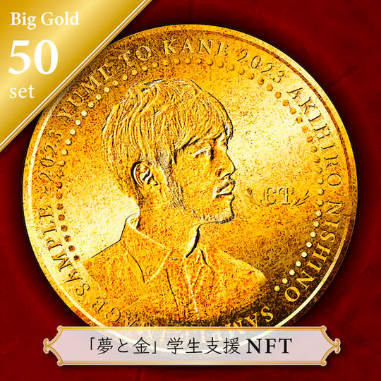 【支援メダルNFT】ビジネス書『夢と金』とオンライン勉強会を学生50名に贈れる権利