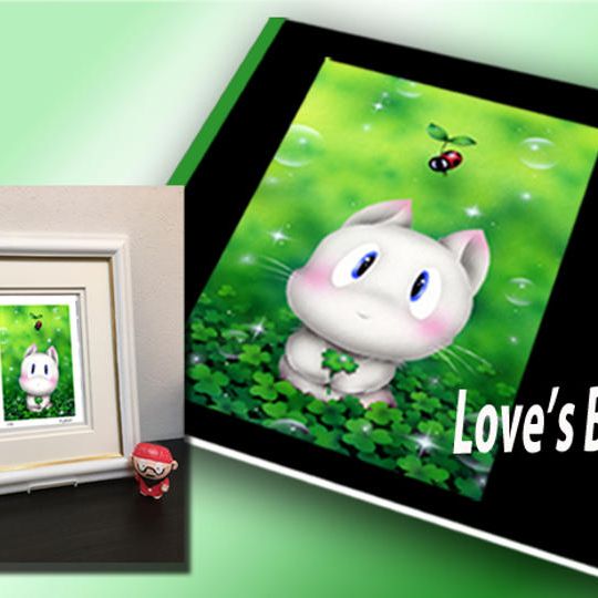 ④画集『Love's BEST』+ インチ版画(『Love's BEST』表紙作品)