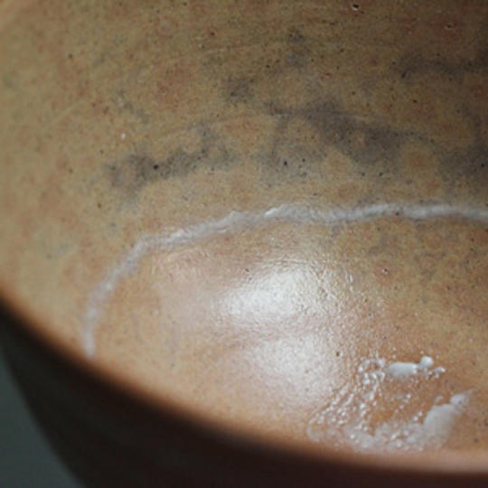 登り窯「玄窯」焼成100回記念茶盌 紅鹿背 十六世豊斎作　興聖寺吉川副住職箱書