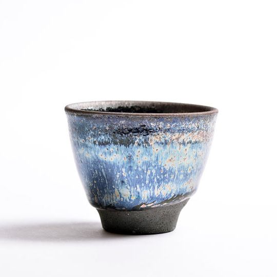 請関天目碧玉猪口〈海・其の一〉