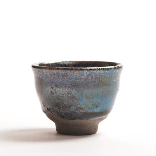 請関天目碧玉猪口〈海・其の三〉