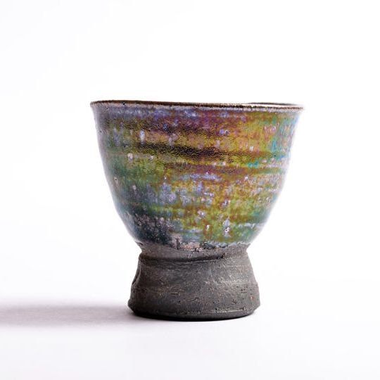 請関天目碧玉猪口〈海・其の四〉