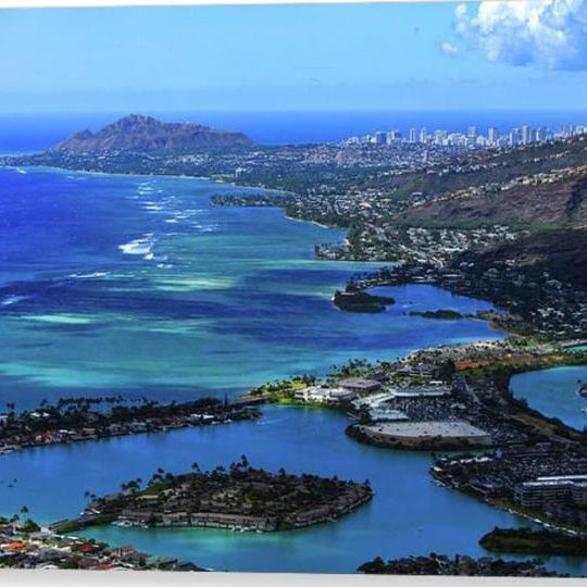 Taka撮影写真パネル【ハワイカイからの景観】